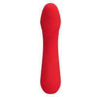 Červený mäkký silikónový vibrátor bodu G 12 funkcií - 74536346 - 4