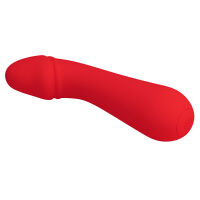 Červený mäkký silikónový vibrátor bodu G 12 funkcií - 74536346 - 7