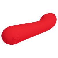 Červený mäkký silikónový vibrátor bodu G 12 funkcií - 74536346 - 3