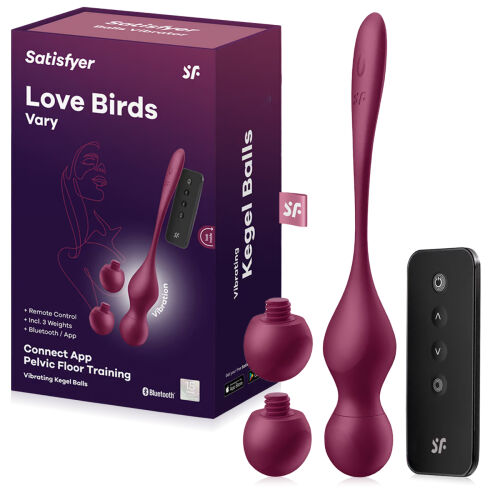 Satisfyer Love Birds Vary vibrujúce gejša guličky s diaľkovým ovládaním - 71360793