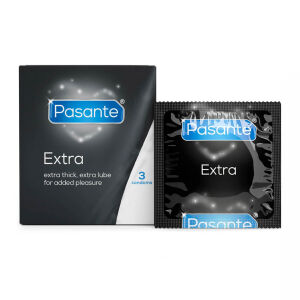 Pasante Extra silné kondómy s extra lubrikantom 3 ks - 74547577