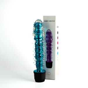 Gélový vibrátor s masážnymi hrotmi 18 cm - 72007200