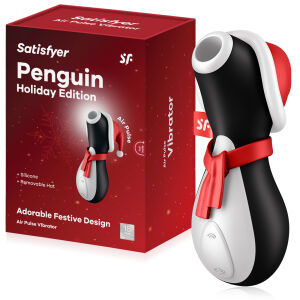 Satisfyer Penguin masážny sviatočný tučniak na bezdotykovú stimuláciu klitorisu - 78373025