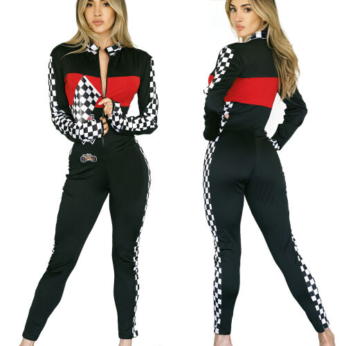 Zmyselný overal so zipsom Racer Girl erotická bielizeň - 76219697
