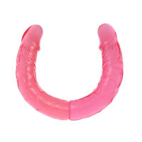 Dvojité realistické ohybné ružové dildo pre páry 36 cm - 76148771 - 3