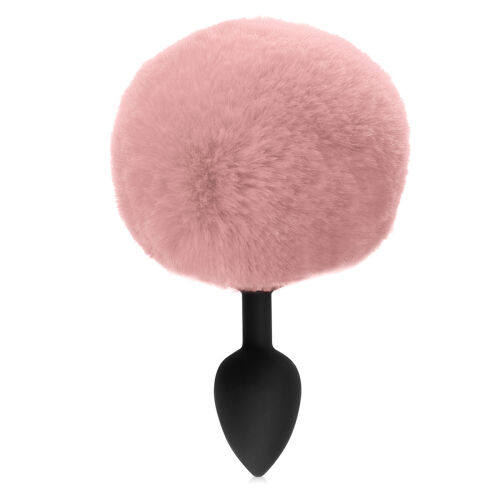 Ružová silikónová análna zátka s brmbolcom 12 cm - 78071194
