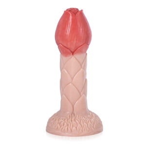 Telové dildo v tvare kvetu so silnou prísavkou 20 cm - 70549171