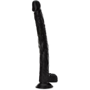 Dlhé elastické dildo 38 cm žilnatý penis na prísavke - 75477021