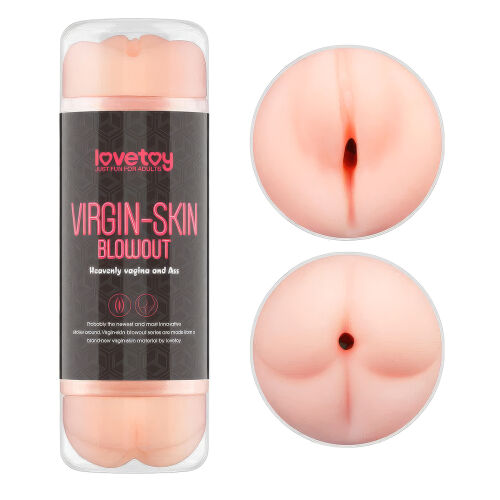 Obojstranná realistická umelá vagína v tube anus + vagína - 75301498
