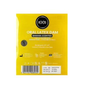 EXS latexová bariéra na orálny sex - banánová príchuť - 78565958