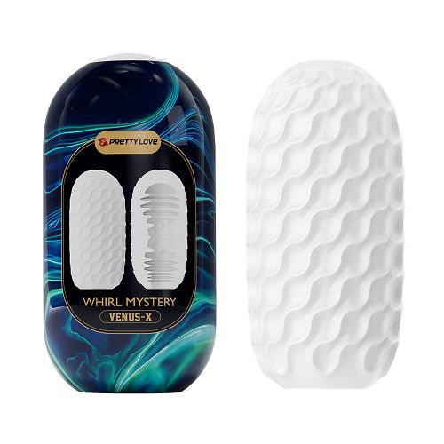 Elastický masturbátor pre mužov s prúžkami 13 cm - 79133801