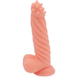 Dildo s výstupkami stimulujúcimi veľký penis 21 cm - 74632779