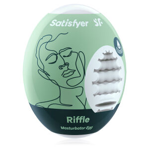 Satisfyer Riffle Egg gélové vajíčko masturbátor pre mužov - 77110207