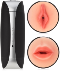 Vibračný masturbátor – 36 funkcií – 2v1 realistická vagína a ústa na orál – 73570455