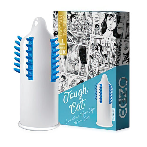 Kondóm s výstupkami EGZO Tough Cat - 77605119