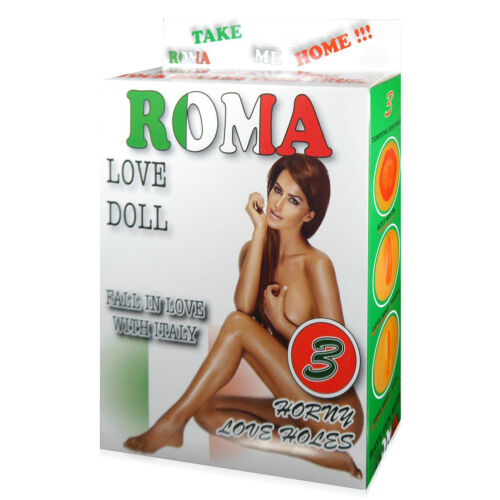 Nafukovacia bábika lásky Roma s 3 otvormi rozkoše - 79063025