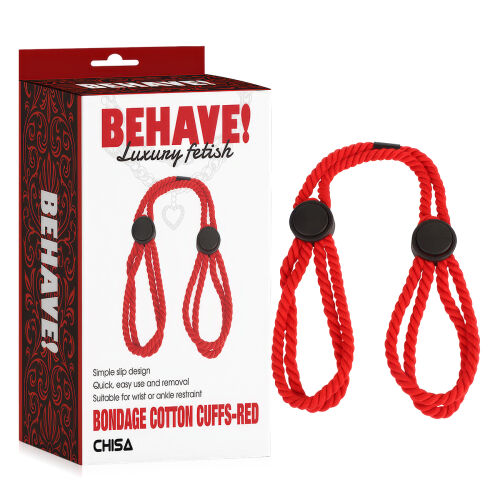 Červené bavlnené lano na bondage BDSM pre začiatočníkov - 75449209
