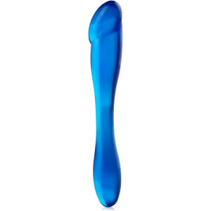 DVOUSTRANNÉ MODRÉ  DILDO MĚKKÉ, OHEBNÉ SSD 657183