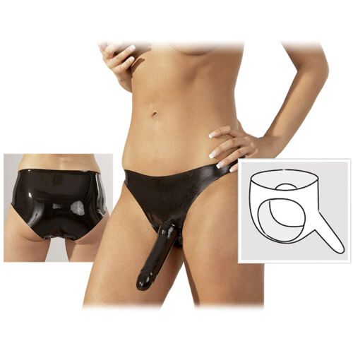 LATEXOVÝ STRAP-ON S KALHOTKAMI PRO NĚHO I PRO NI - 78285995 