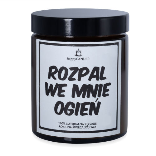Sójová sviečka s nápisom 