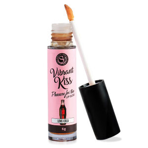 Vibrant Kiss Cola chuťový lesk na pery vibrátor v tekutom stave - 77178575