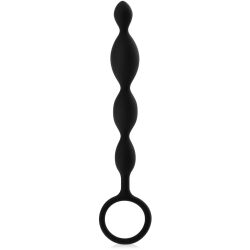 SILIKONOVÁ ANÁLNÍ SONDA SE SMYČKOU ORGASMOVÉ KULIČKY DO ANUSU  - 73918723