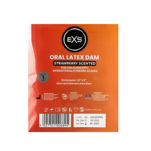 EXS latexová bariéra na orálny sex - jahodová príchuť - 71588485