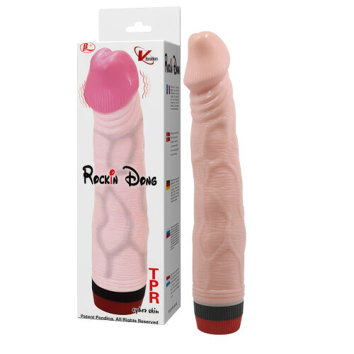 Klasický vibrátor realistický penis s plynulou vibráciou 22 cm - 79141754