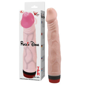 Klasický vibrátor realistický penis s plynulou vibráciou 22 cm - 79141754